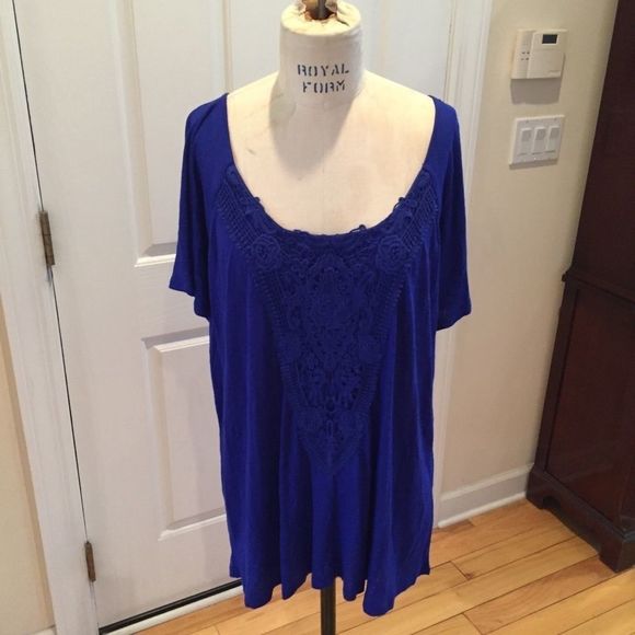 Cable & Gauge Tops Cable Gauge Blue Top Poshmark